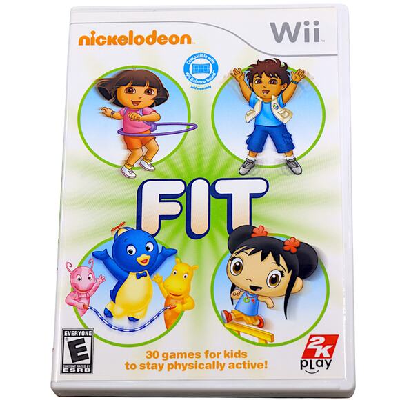 Nintendo Wii Nickelodeon Fit w/ Original Box & Manual - 2K Play - Picture 1 of 5